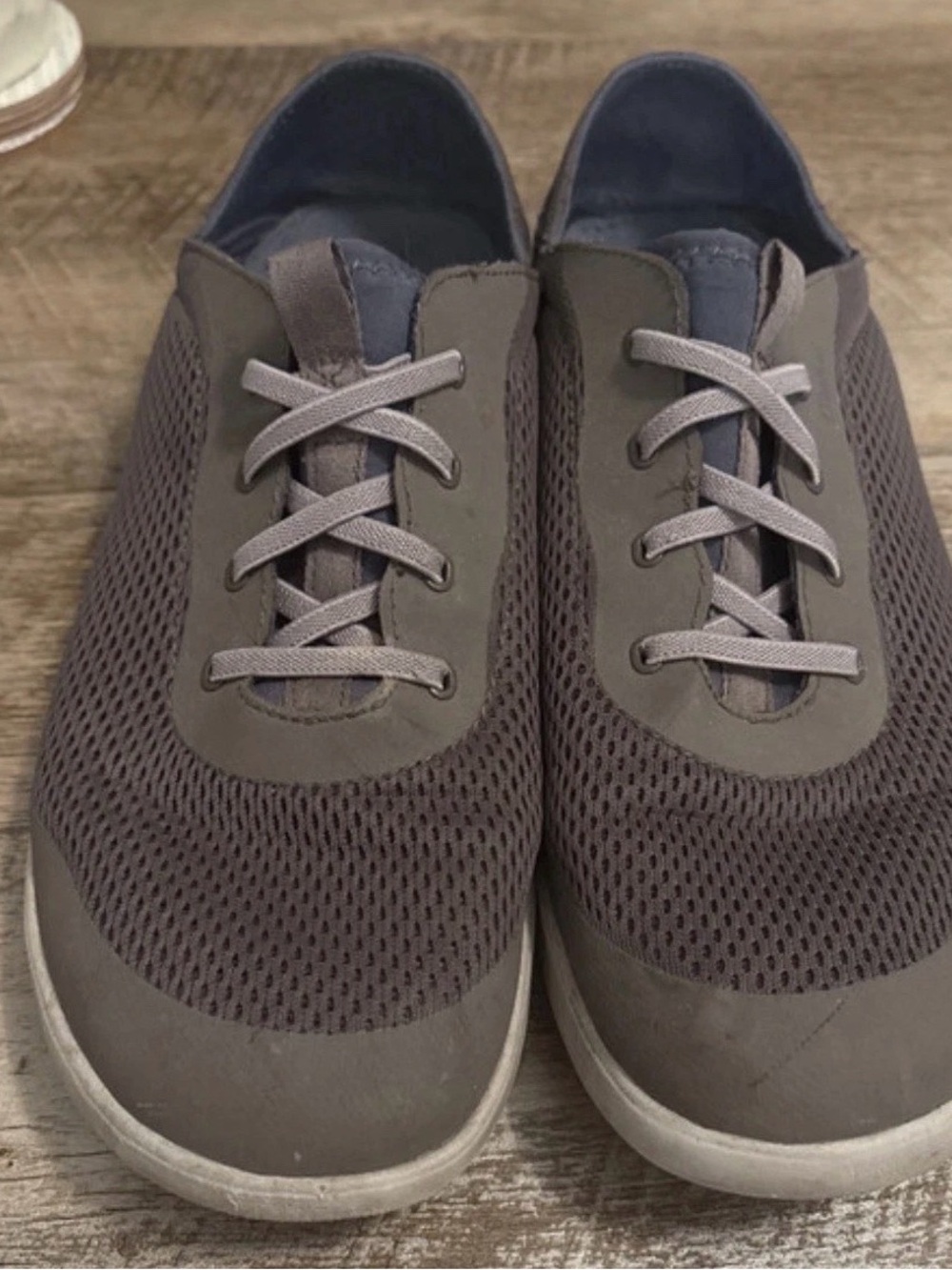 OluKai Men's Mesh Lace-Up Sneakers in Gray
